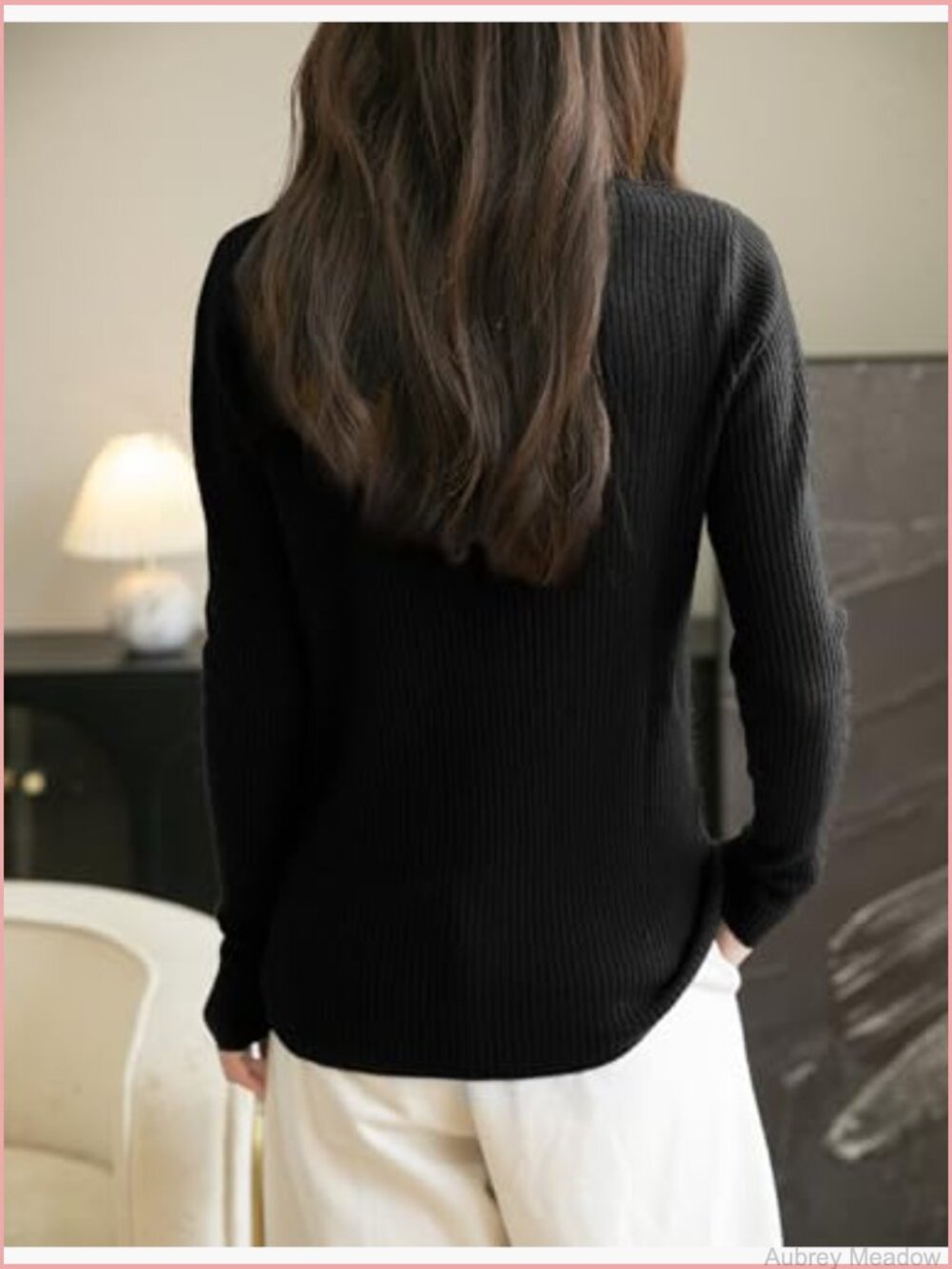 100% Merino Wool Crew Neck Long Sleeve Pullover Sweater - Soft Warm Knit - Picture 6 of 6